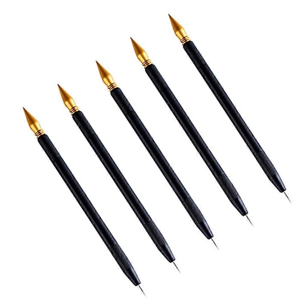 3 stk. Skrape Maleri Penner Skisse Kunst Tegning Skrape Penn Stylus Penner (Svart)