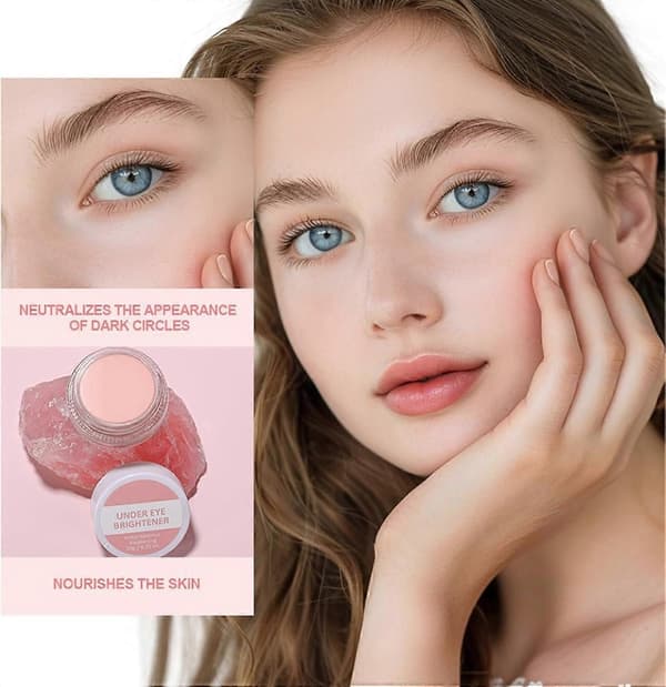 Under Eye Brightener, Eye Highlighter Concealer, Eye Concealer Coverage Dark Circles, Spot, Waterproof Long Lasting Colour Correcting Eye Brightener & Pri 3PCS