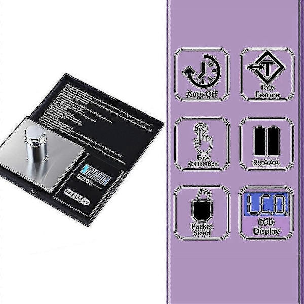 Mini Smykkeskala Elektronisk Vekt 1000g X 0.1g Vekt