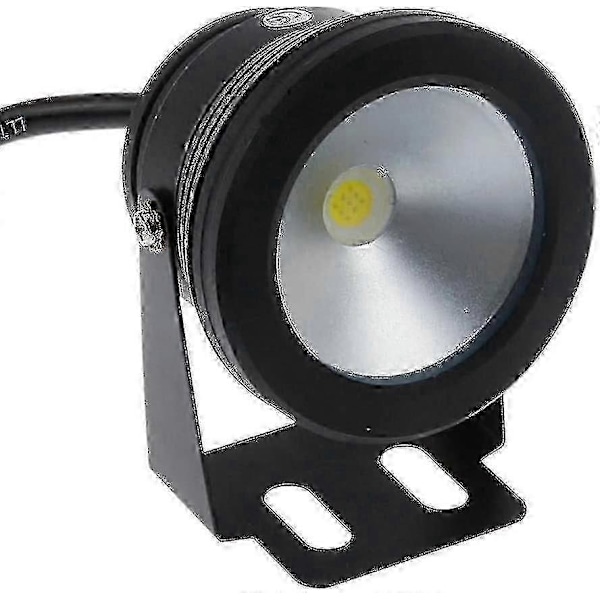 10w 12v Sort IP68 Vandtæt Med Overfladebelysning Under Vand Til Swimmingpool Dambelysning, Kold Hvid