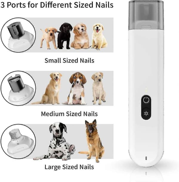 Hund Negl Sliper Med 2 Led Lys, Profesjonell Hund Neglklipper For Små Til Medium