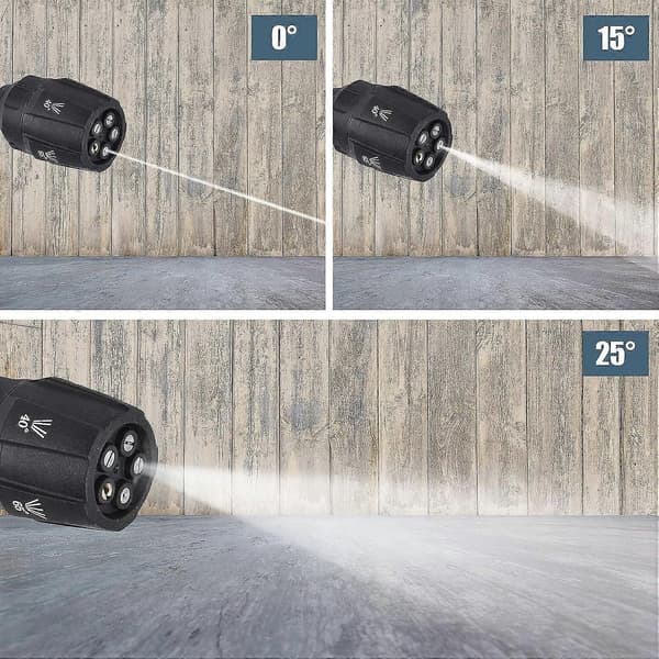 5-i-1 Munstycke för Högtryckstvätt - 1/4\" Snabbkoppling Munstycke för Kallvatten Högtryckstvättar
