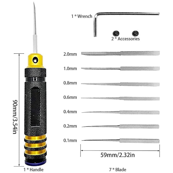 Modell Mejsel Slitstark Modellerings Scriber Ergonomisk Supertunn Skarp