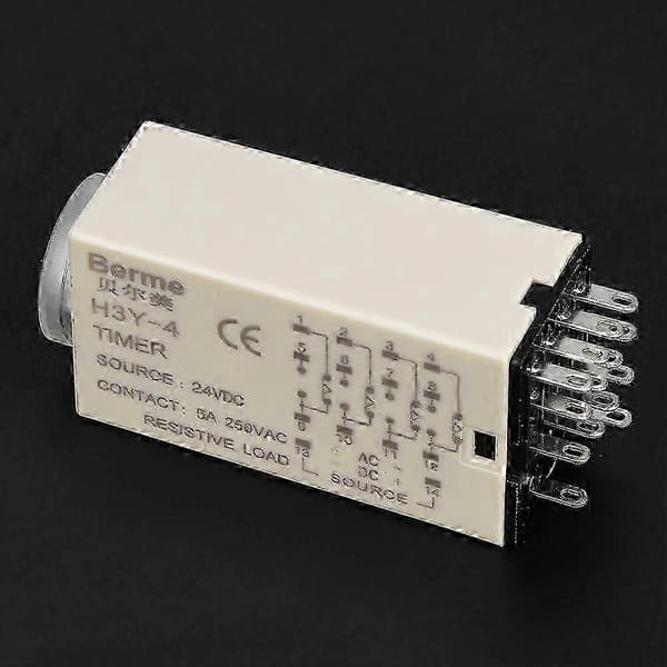 H3Y-4 Tidsrelä Pekarkontroll Fördröjningstimer Kontrollbrytare 14-Pin 24VDC (30S)