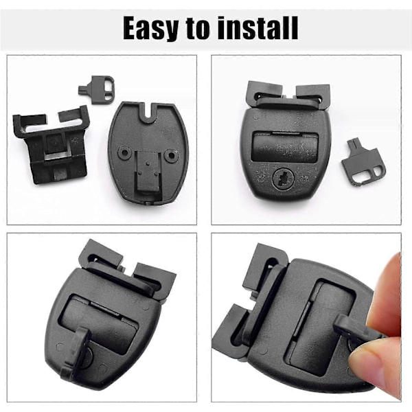 4 stk. Spa Hot Tub Cover Clips Lås Udskiftningssæt, Hot Tub Cover Ødelagt Lås Reparationssæt, Låse Clip Lås med Nøgler og Hardware, Hardware Tilbehør