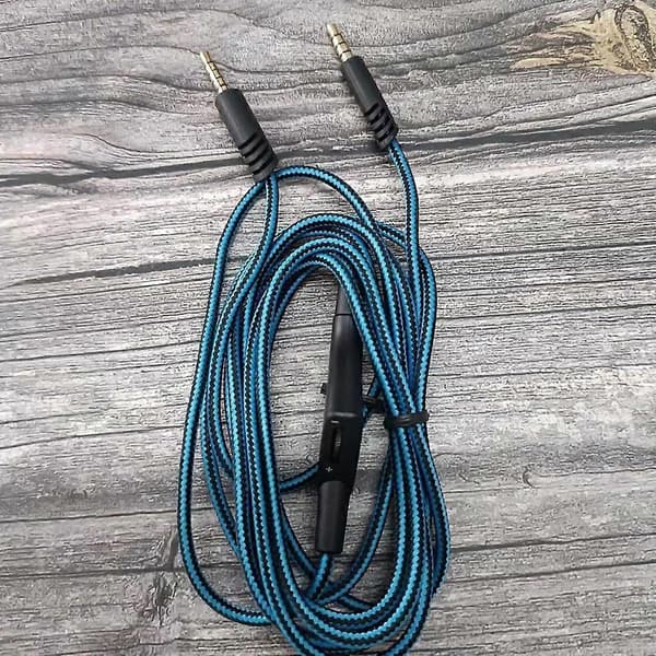 Headset-kabel med volumkontroll 3,5 mm plugg for A10 A40 Gaming Headset