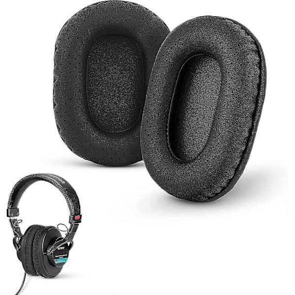Udskiftningsørepuder til Sony MDR 7506, V6 & CD900ST med memory foam ørepude og egnet til andre on-ear hovedtelefoner (sort)