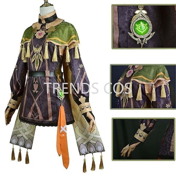 Cos Game Genshin Impact Collei Sumeru Dendro Avidya Forest Ranger harjoittelija Cosplay-asuprojekti Sarjakuvat Collei-mekko peruukki L