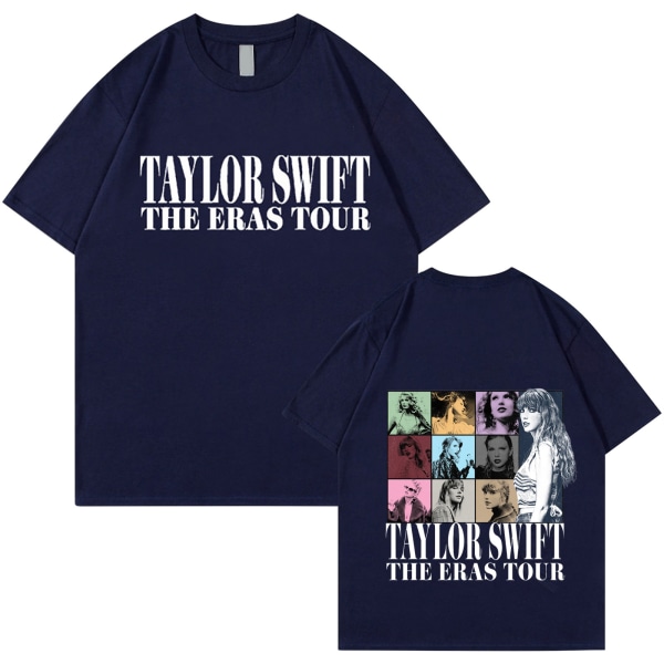 Taylor Swift Fan T-paita Tryckt T-paita Skjorta Pullover Vuxen Collection Gift navy blue L