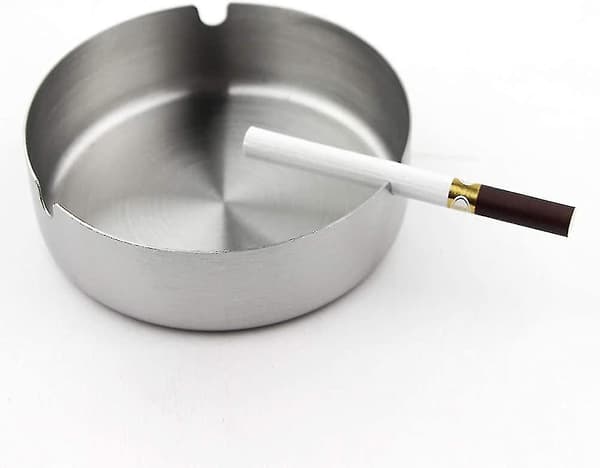 Askebeger, utendørs askebeger, askebeger, 5 stk. askebegre i rustfritt stål, utendørs