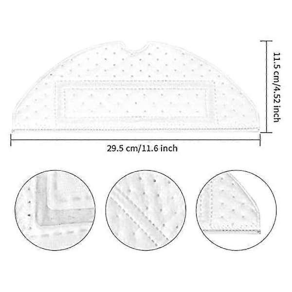20 stk. engangs moppeputer for S7 S7Plus S7Max T7S T7S Plus robotstøvsuger, reservedeler