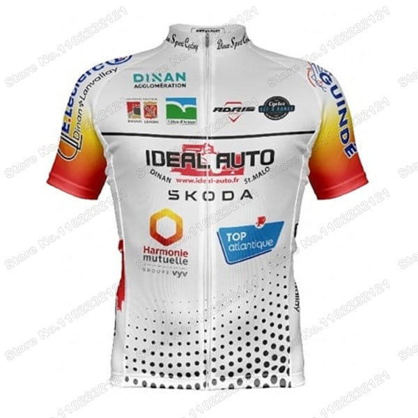 2023 DINAN SPORT Cycling Team Cykeltröja Set Frankrike Cykelkläder Herr Road Bike Shirt Kostym Cykel Bib Shorts MTB Maillot 2 3XL