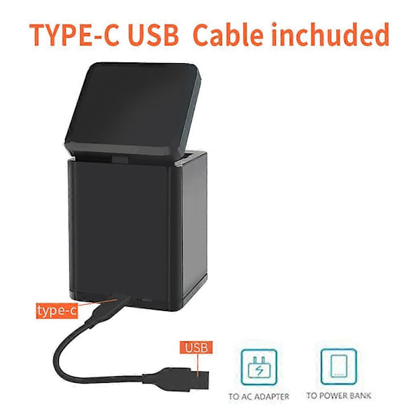 USB-ladeboks for Tello Drone Batterilader Hub Utendørs Lader