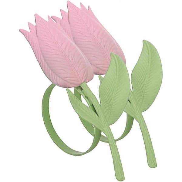 Tulpan Servettringar Elegant Design Alla hjärtans dag Bordsdekoration Legering 2st