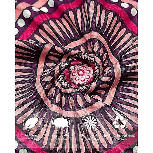 2 stycken Haremsbyxor för dam, Högmidjade Yoga Boho-byxor med fickor