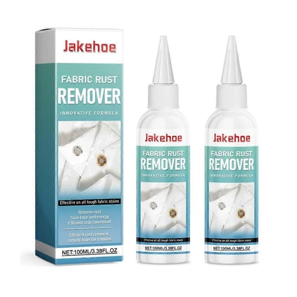 Stof rustfjerner effektiv til fjernelse af rustoliepletter og tøjrensemidler 100 ml 2pcs