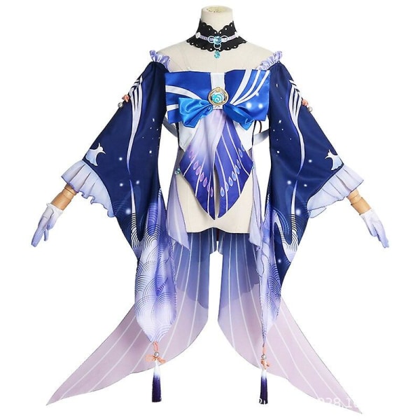 Peli Genshin Impact Sangonomiya Kokomi Cosplay-asu Peruukki Hiukset Halloween-juhlapuvut Genshin-peli Anime Cosplay- set Nainen Wig XL