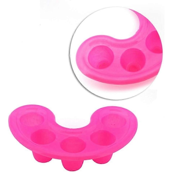 1 Pakke Opblødningsskål Tip Neglekunst Bakke Pleje Vask Opbløder Neglekunst Badeværktøj (Rose Rød)