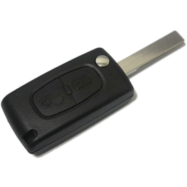 2-knapps bilfjernkontroll Flip Key Fob Case Shell for Citroen C2 C5 C3 C4 C6 C8 CE0523