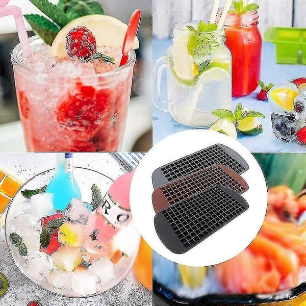 3-pack 160 Mini-isbitsformar och godisgaller Små ismaskiner Små isbitsformar A hskev