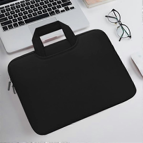 Bærbar Laptopveske Støtsikker Datamaskinveske for 15.6-tommers Notebook Grey