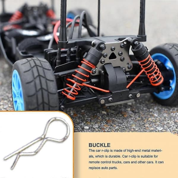 Rc R-formede Klips Bilkarosseri Spenne Metall Godt Tilpasset Reservedel AJC