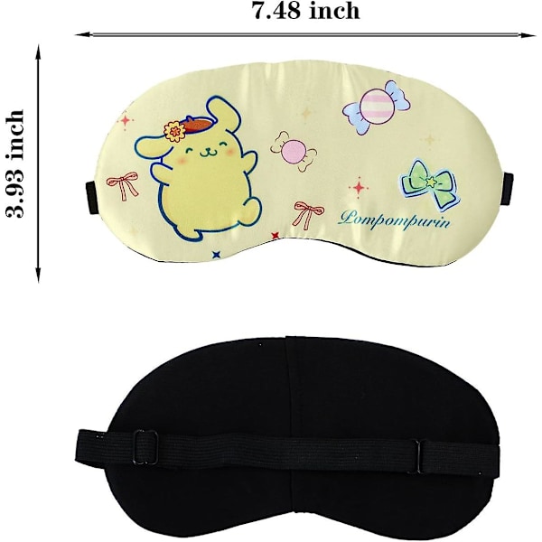Tecknad Kattunge Sovmask Kitty Sovmask Ögonbindel För Sömn 100% Mörkläggande Ögonmask För Sömn, Nattbindel För Kvinnor Cin-1