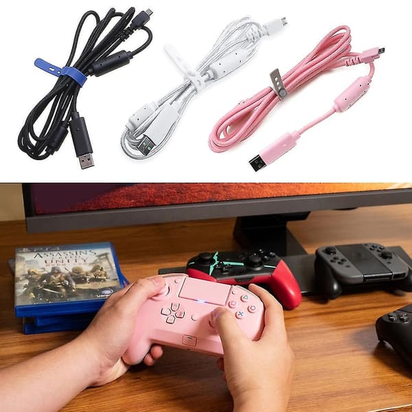USB-kabel erstatning til Razer Wildcat / Razer Raiju PS4-spilcontroller
