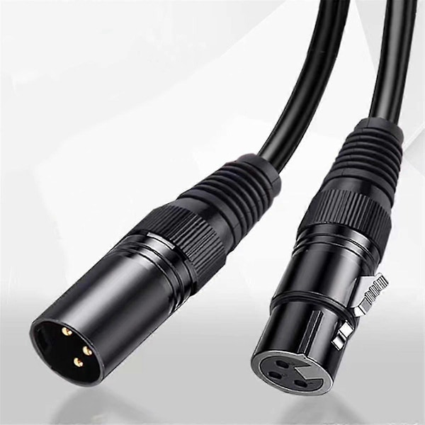 10M Mikrofonkabel Hög Kvalitet XLR Hane till XLR Hona