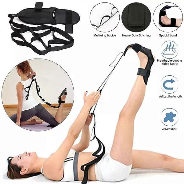 FlexStrap - Strækrem, Vores Bedste VivoFlex Rem, Flex Rem til Udstrækning Red 155cm