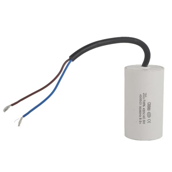 Cbb60 Motorstartkondensator 450v 20uf Mikrofarad Kondensator Med Tråd