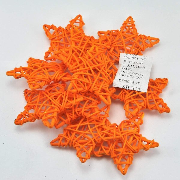 Pajuköynnös Tähdet 2 kpl Pakkaus Kotiin Puutarhaan Seppeleeseen Puun Koristeluun (9cm, Oranssi)