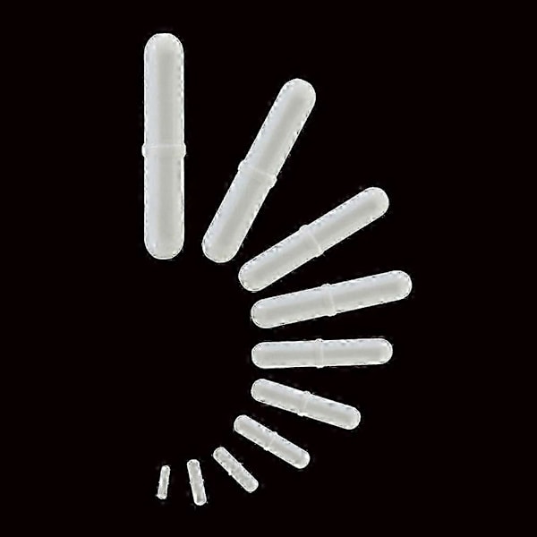 10 stk PTFE Magnetisk Røreren Mixer Rør Stang Spinbar Rør for Lab Bruk Hvit Farge