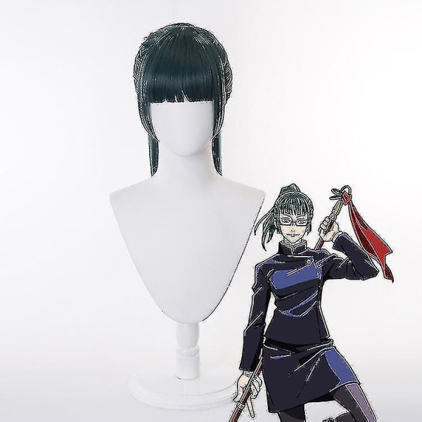 Snabb frakt Anime Jujutsu Kaisen Zenin Maki Kostym Halloween Party Uniform för vuxna och barn Without wig S
