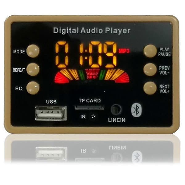 Trådlös Bluetooth Mp3-dekoder Dekoderkortmodul 12v Usb Mp3-spelare Wma Wav Stöd Tf-kort Fm