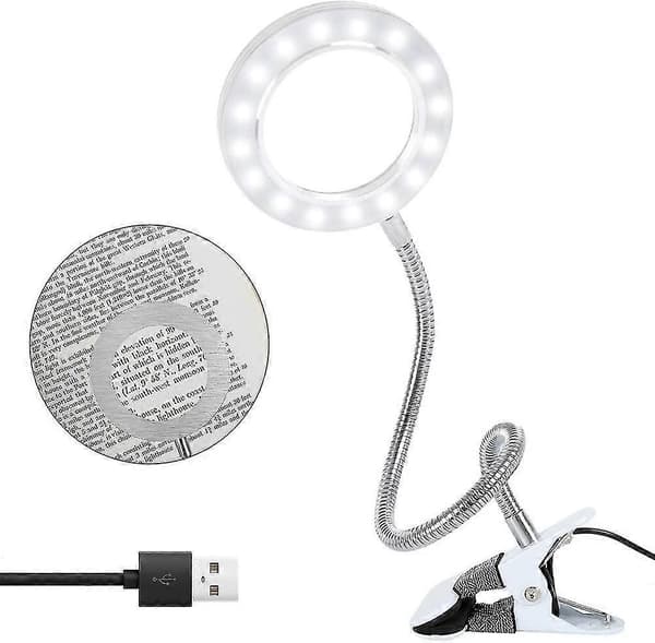 LED-suurennuslasi, puristin
