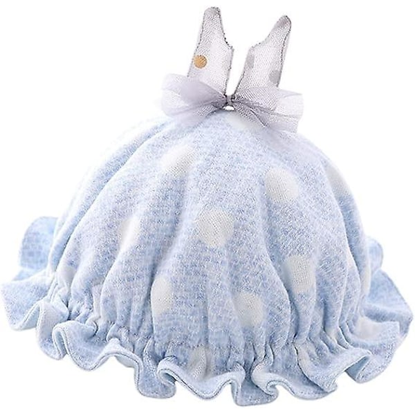 Baby Søt Formet Slapp Bomullslue For Gutt Og Jente Sløyfe Elastisk Lue (beige, One Size)