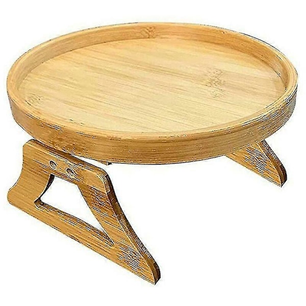 Sofa Armlæns Clip Type Rund Bambus Bakke Gave