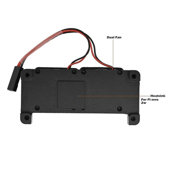 for Raspberry Pi Zero 2 for W Armor for Case Aluminiumlegering Passiv Kjøling for