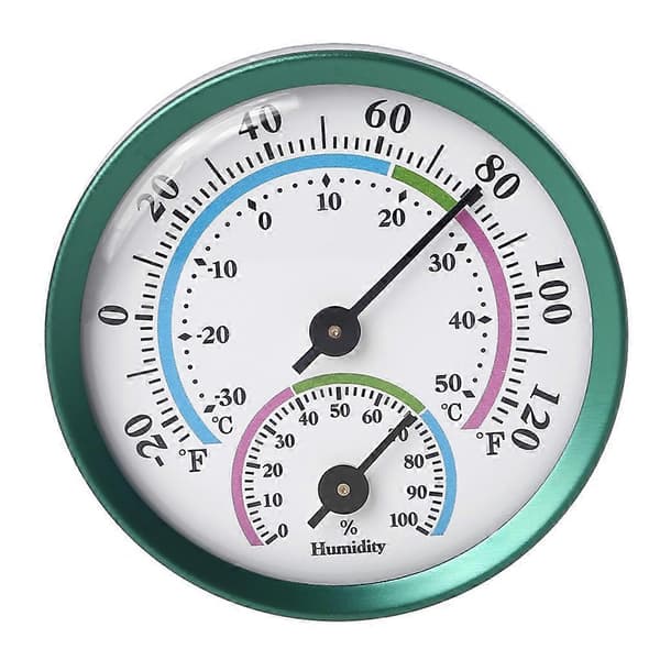 Mini Inomhus Termometer Hygrometer Analog 2 i 1 Temperatur Luftfuktighetsmätare