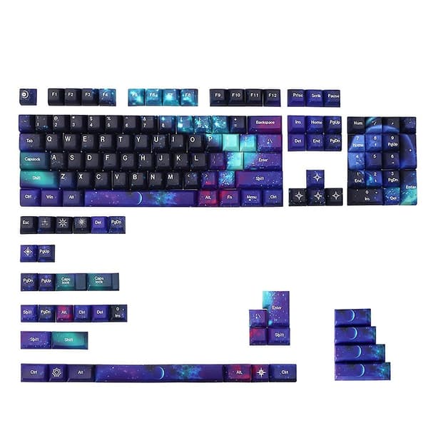 Brugerdefineret 139 PBT Keycaps Sæt Termisk Sublimering PBT Keycaps Farvesublimering