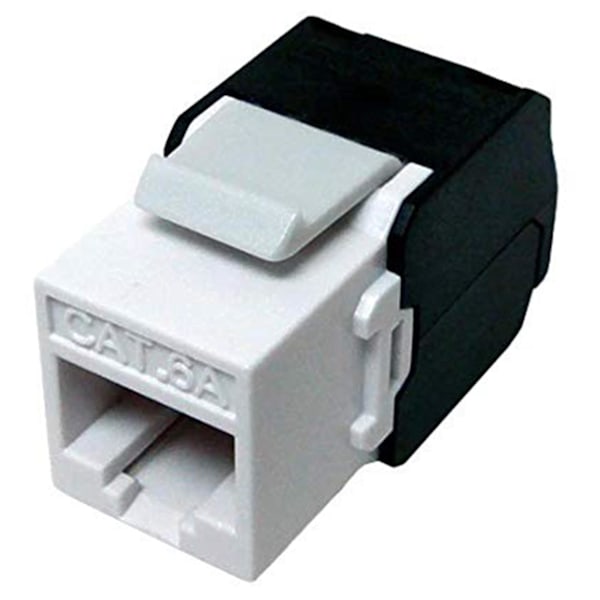10-pack Cat6a Rj45 - Cat6 Kompatibel - 180 Graders Verktygslös - Ethernet Vägg - Cat6a Nätverkskoppling