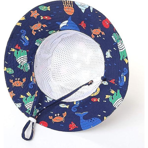 Home Prefer Lasten UPF57+ Safari-Aurinkolippis Hengittävä Bucket Hat Kesäpelilippis
