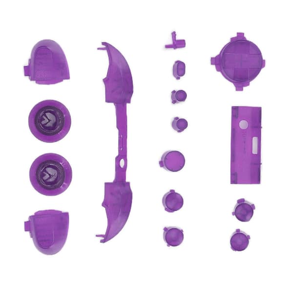 Fullständiga Knappmodifikationskit Trigger Full Trigger Modulset för XBOX Series X för XBOX Series S Controller Transparent Lila