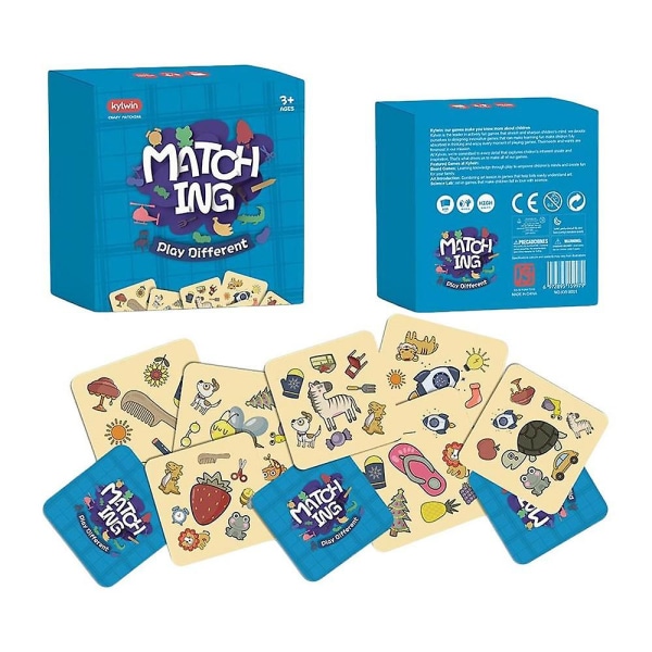 Kortmatchningsspel Minnesmatchningsspel för tidig utbildning Barnvänligt Flera teman Matchande kortspel Roliga födelsedagspresenter för