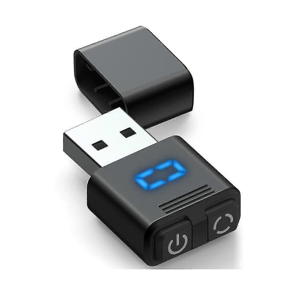 USB Muse Jiggler Uoppdagelig Musebeveger med Separate Modus- og PÅ/AV-knapper, Digital Skjerm