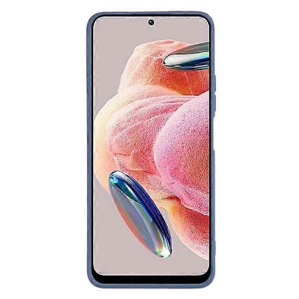 Kompatibelt för Xiaomi Redmi Note 12 4G Gummibelagt TPU-telefonfodral Fiberfoder Anti-fall Telefonskal Grey