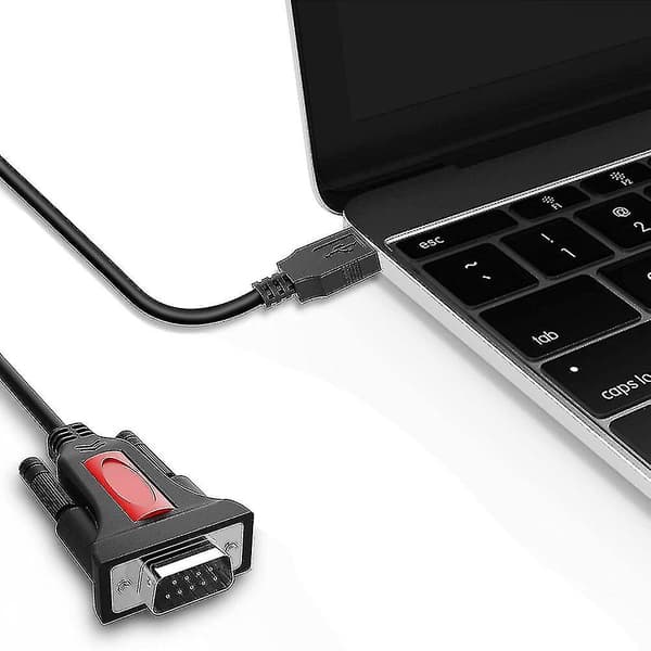 USB til RS232, 9-pinners USB-kabelkonverter for rutere Windows 10/8/7 A