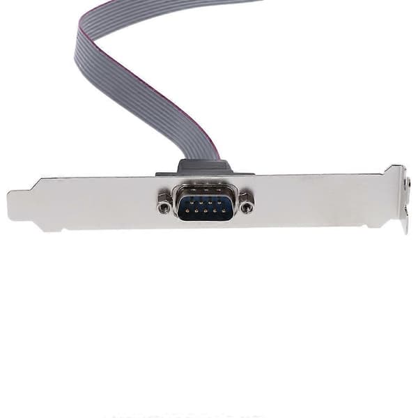 Moderkort Com Port 9Pin DB9 RS232 Flatkabel Kontaktfäste med Kabel