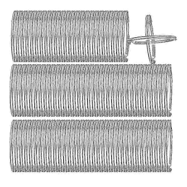 200 st Nyckelringar, Delade Nyckelringar i Bulk för Nyckelkedjor och Hantverk (25mm) (silverfärg)